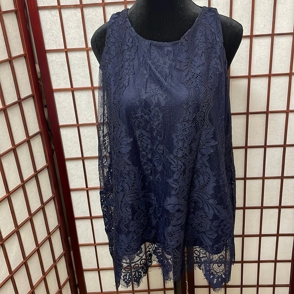 APT 9 Women Sleeveless Dress Top Blue Size M